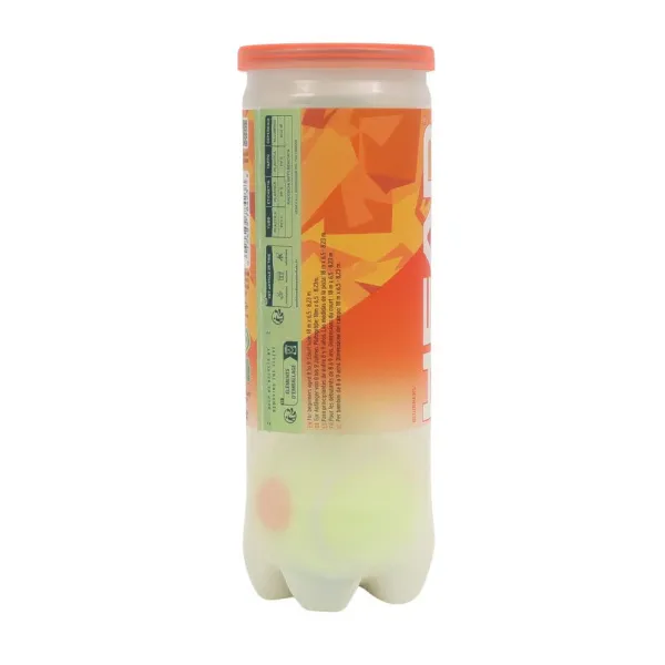 Мяч теннисный детский HEAD Stage 2 Orange, 578423,уп.3 шт, фетр,нат.резина,желто-оранжевый за 836.40 ₽ в Перми