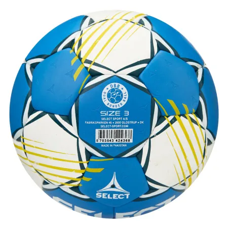 Мяч ганд. SELECT HB FORCE DB V25, 1622858205, Senior (р.3), EHF Appr,ПУ, гибр.сш., сине-белый за 8&nbsp;438.80 ₽ купить в Перми