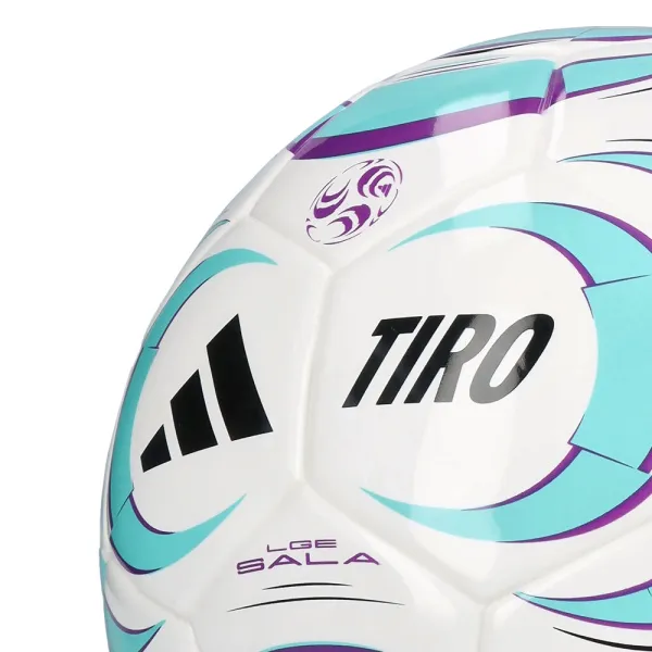 Мяч футзал. ADIDAS Tiro League Sala JW1526, р.4, FIFA Basic, 32 пан, ТПУ, термосш., бело-бирюз-фиол за 4&nbsp;833.10 ₽ в Перми