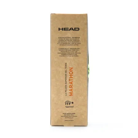 Мяч теннисный HEAD Marathon 3B, 578183, крафт. упак.3шт, без давления, фетр, нат.резина,желтый за 1&nbsp;055.70 ₽ купить в Перми