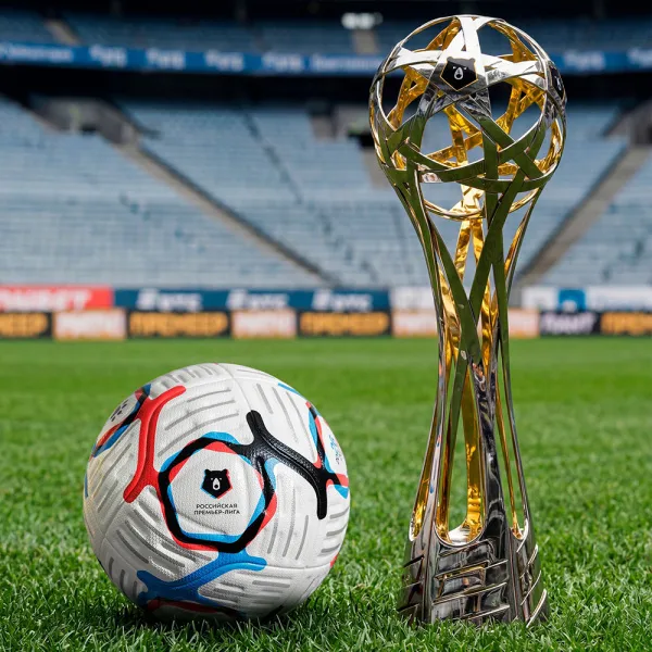 Мяч футб. KELME Russian Premier League, 7601QU5216-100, р.5, FIFA Pro, 10п, ПУ, термосш, бел-син-кр за 10&nbsp;672.60 ₽ в Перми