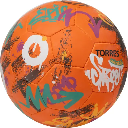 Мяч футб. TORRES Winter Street, F023285, р.5, 32 пан, рез, 4 подкл. слоя, руч. сшив,оранж-мультик. за 2&nbsp;713.20 ₽ купить в Перми