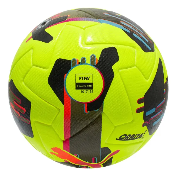 Мяч футб. PUMA Orbita 2 TB, 08432303, р.5, FIFA Quality Pro, 12 пан., ТПУ, термосшивка, желто-черный за 7&nbsp;260.70 ₽ в Перми