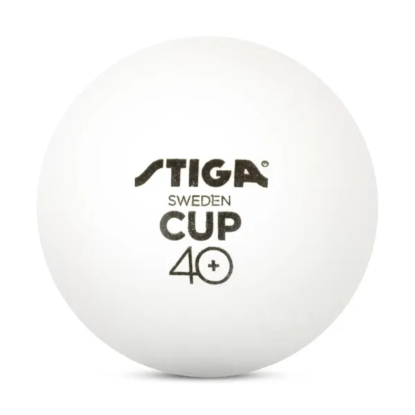 Мяч для наст. тенниса Stiga Cup ABS, 1110-2510-12, диам.40+мм, пластик, упак. 12 шт, белый за 1&nbsp;774.80 ₽ в Перми
