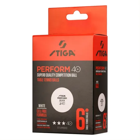 Мяч для наст. тенниса Stiga Perform 3***, 40+, 1113-2110-06, пластик, ITTF Appr., уп.6 шт, бел за 2&nbsp;121.60 ₽ купить в Перми