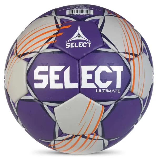 Мяч ганд. SELECT Ultimate Official EHF V24, 1612858999, Senior(р.3), EHF Appr, ПУ, руч.сш, фиол-сер за 15&nbsp;504 ₽ в Перми