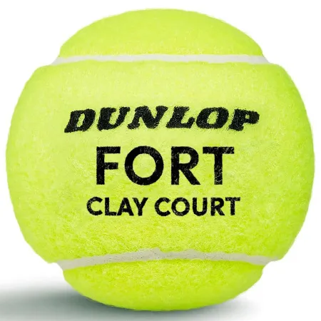 Мяч теннисный Dunlop Fort Clay Court 4B, 601613, уп.4 шт,одобр.ITF и FFT,сукно,нат.резина,желтый за 1&nbsp;812.20 ₽ купить в Перми