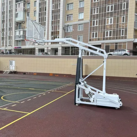 Баскетбольная стойка мобильная складная на пружинах вынос 2,25 м c противовесом ZAVODSPORTA за 530&nbsp;660 ₽ купить в Перми