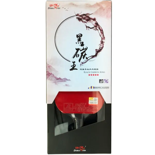 Ракетка для н/т DOUBLE FISH Black Carbon King Racket 5*****, для професс.,ITTF Appr.,накл.2,1,мм за 6&nbsp;434.50 ₽ в Перми