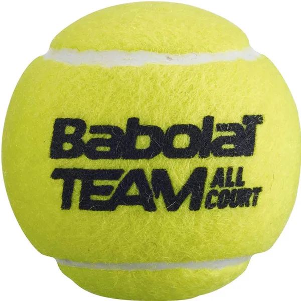 Мяч теннисный BABOLAT Team All Court,502081, уп.4 шт,одобр.ITF, сукно, нат.резина,желтый за 2&nbsp;385.10 ₽ в Перми