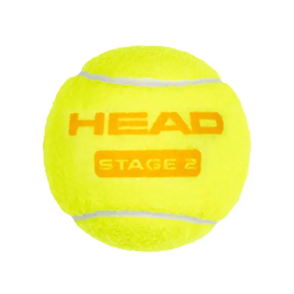 Мяч теннисный детский HEAD Stage 2 Orange, 578423,уп.3 шт, фетр,нат.резина,желто-оранжевый за 836.40 ₽ в Перми