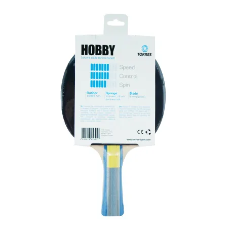 Ракетка для н/т TORRES Hobby, TT0003, для любителей, накладка 1,8 мм, конич. ручка за 875.50 ₽ купить в Перми