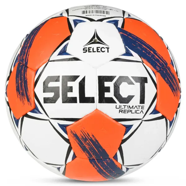 Мяч ганд. SELECT Ultimate Replica v25, 3572858745, р.3(Senior), ПУ,руч.сш, бел-оранж-т.син за 5&nbsp;373.70 ₽ в Перми