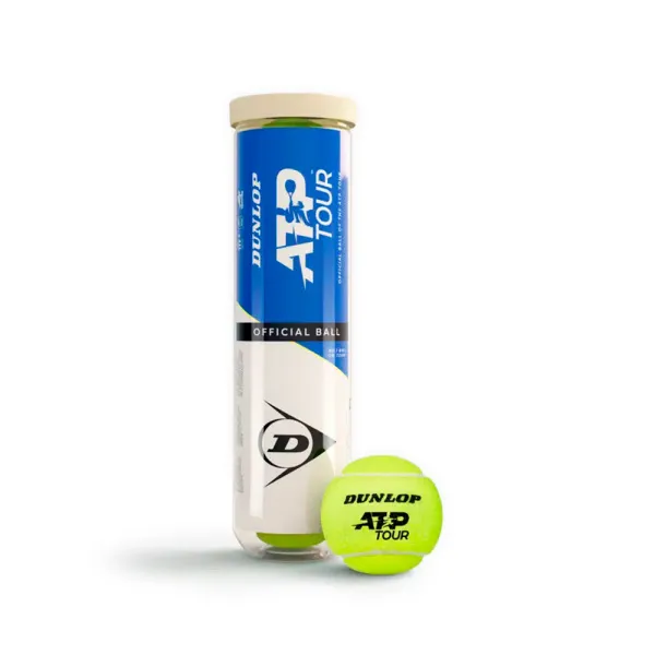 Мяч теннисный Dunlop ATP Official Tour Premium 4B, 601599, уп.4шт, одобр. ITF, нат.резина,фетр. за 1&nbsp;734 ₽ в Перми